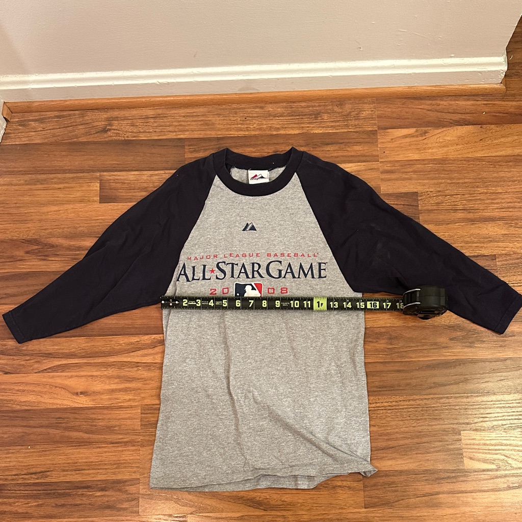 AllStar Game Baseball Shirt  Gray And Black